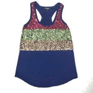 Express Tank Top size XS Racerback Sparkle
